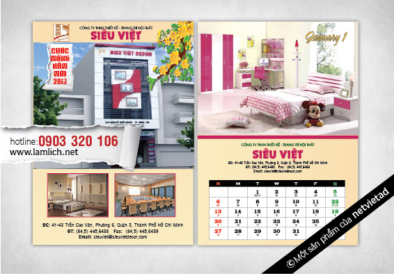 Thiết Kế Lịch Cho Doanh Nghiệp