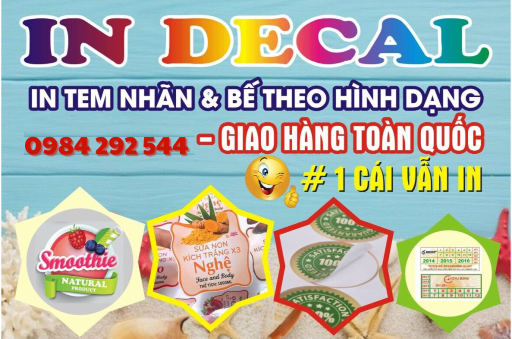  In Decal Giá Rẻ – Lấy Liền Tay tại Hồ Chí Minh