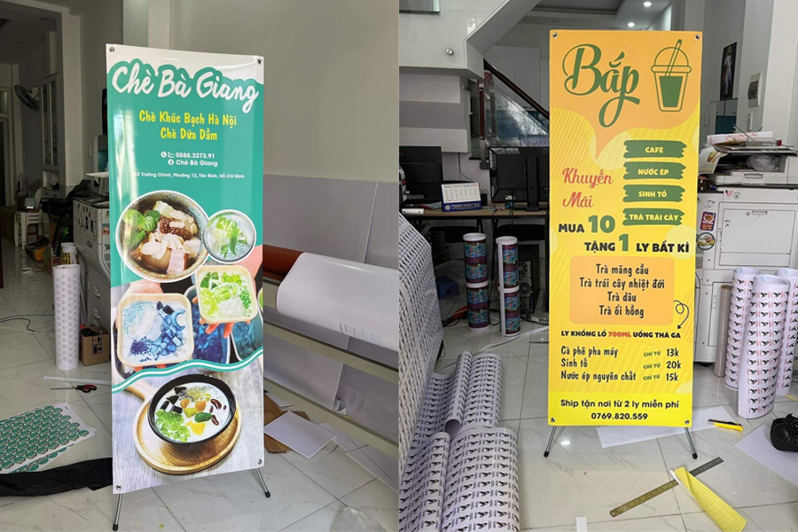 giá Standee chân X thường dao động từ khoảng 300.000 VNĐ đến 2.000.000 VNĐ