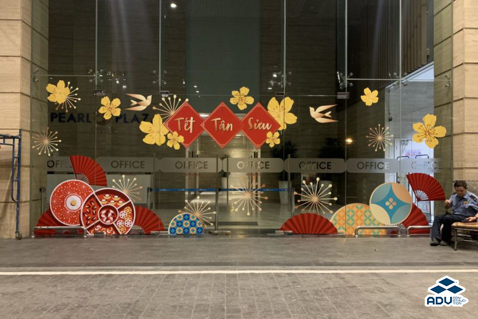 Mẫu decal trang trí Tết