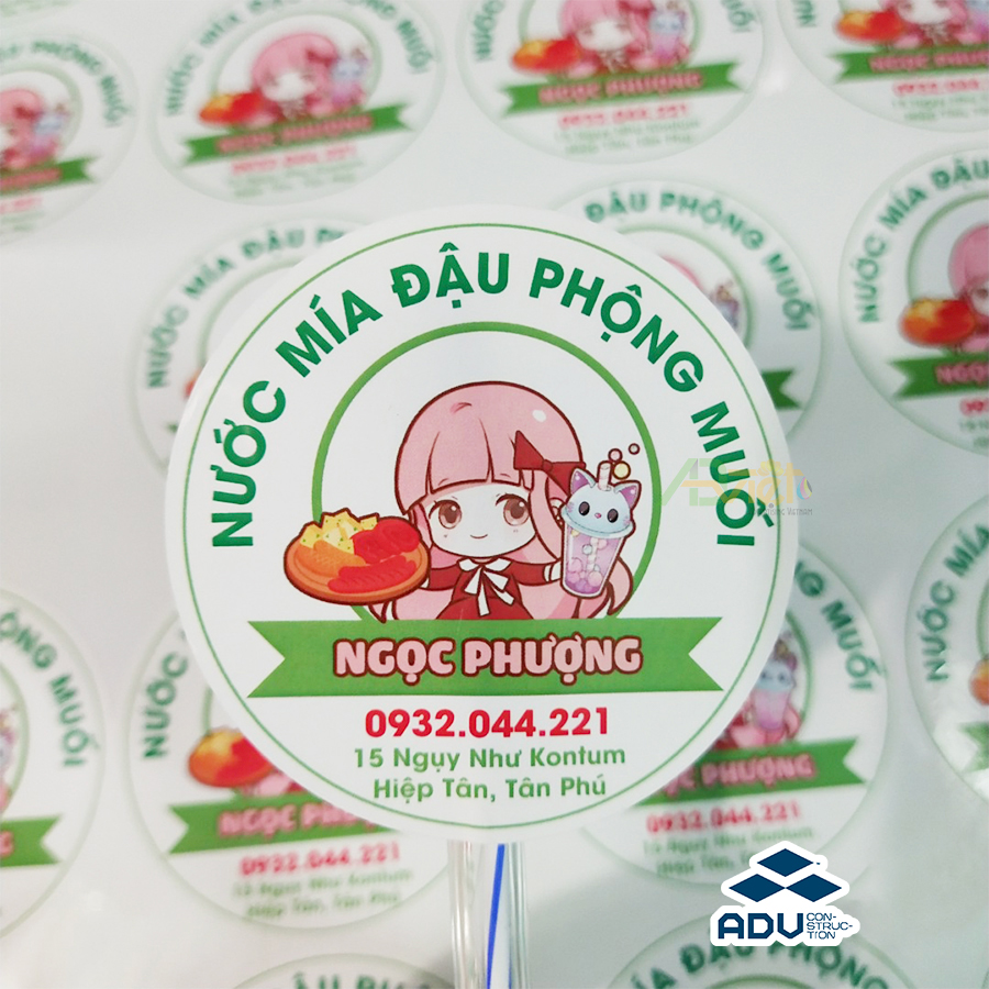 In tem nhãn decal nước mía