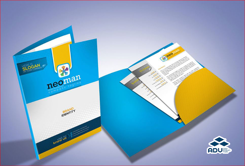 Kích Thước Folder (Bìa Kẹp Hồ Sơ, Tài Liệu A4, ) Theo Tiêu Chuẩn Thiết Kế
