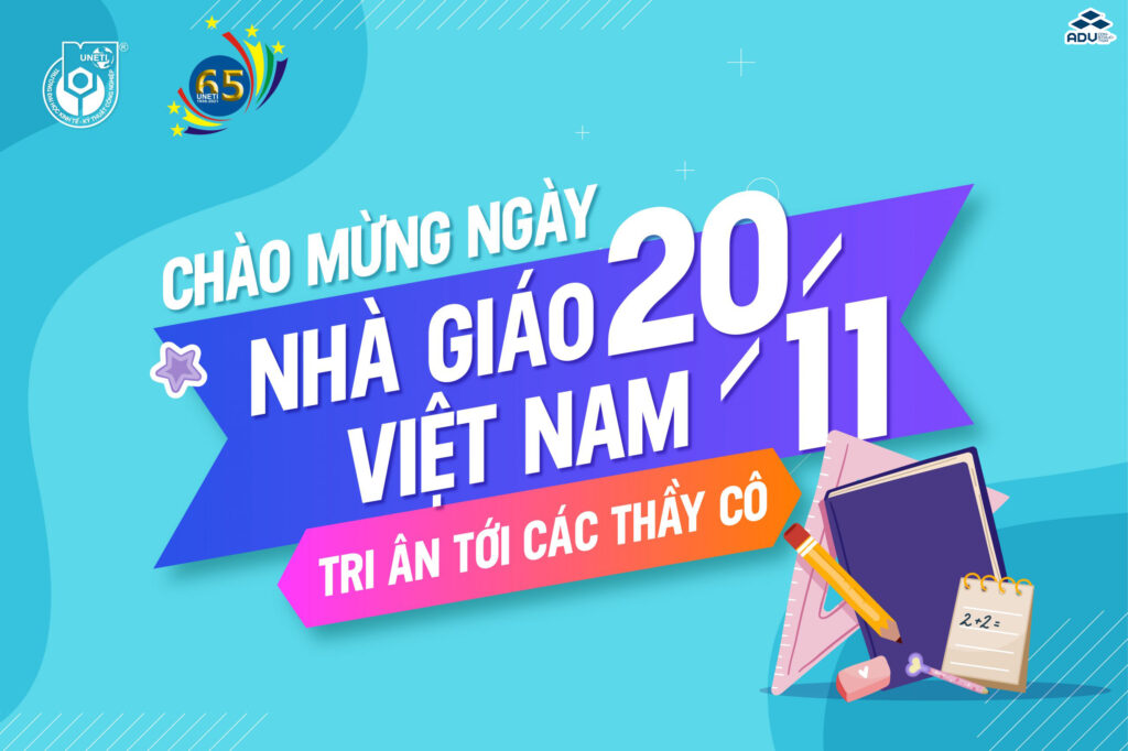 Những thông tin có trên bandroll ngày Nhà Giáo Việt Nam cần được thiết kế với bố cục hợp lý, để bandroll trông thuận mắt hơn