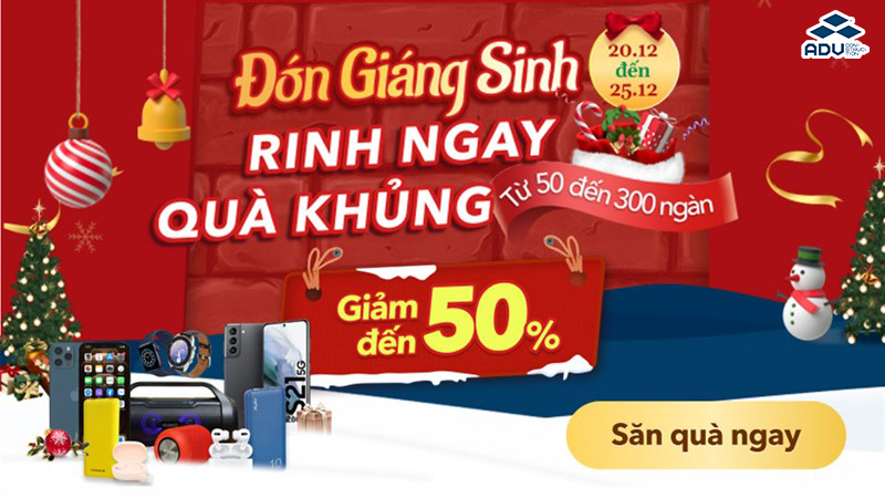 Băng rôn giáng sinh ấn tượng, độc đáo