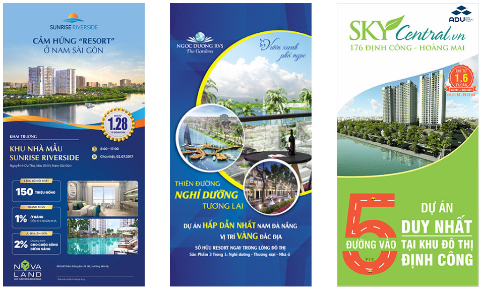 Banner bất động sản dọc
