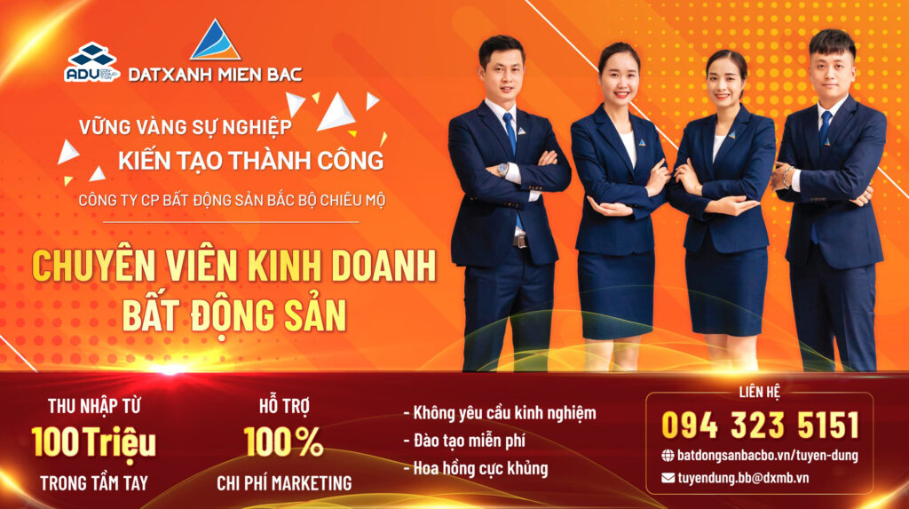 Banner tuyển chuyên viên kinh doanh BDS