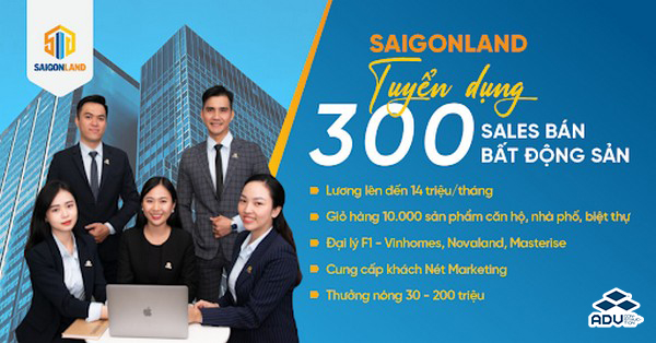 Banner tuyển dụng sale bất động sản