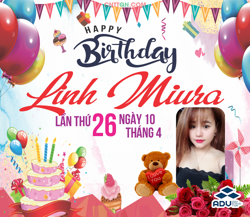 Mẫu banner sinh nhật đẹp, đơn giản