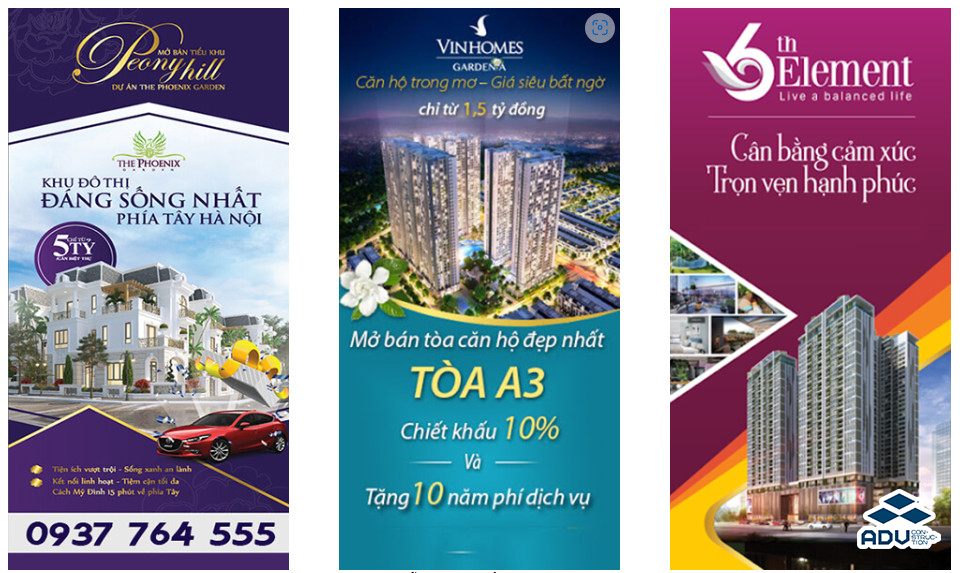 Poster bất động sản dọc