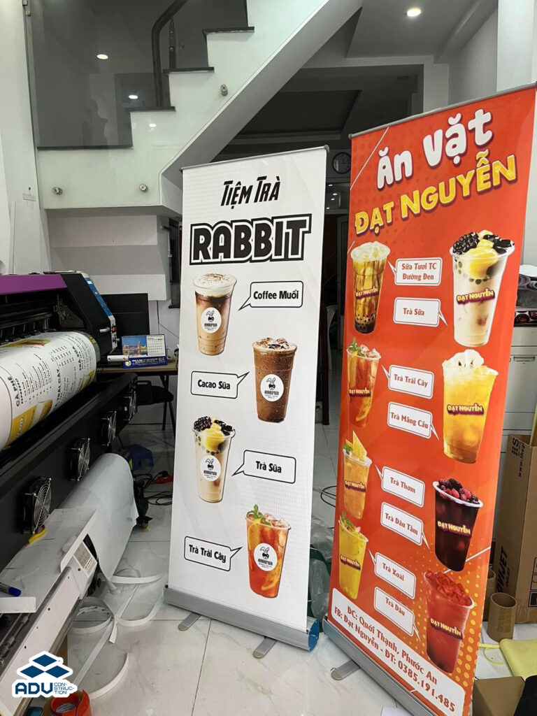 Dịch vụ thiết kế và in ấn standee cafe giá rẻ, uy tín