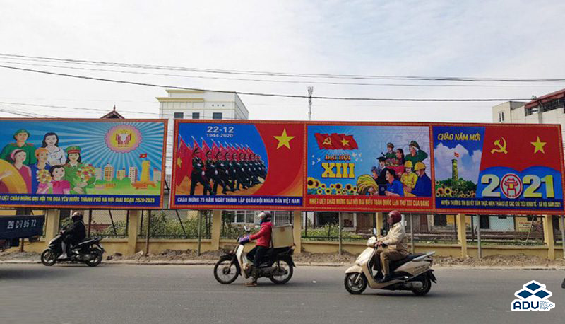 Vị trí treo bandroll mừng đảng mừng xuân