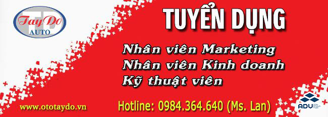 Banner tuyển dụng của nhân viên của Tây Đô Auto