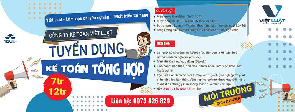 Banner tuyển dụng kế toán
