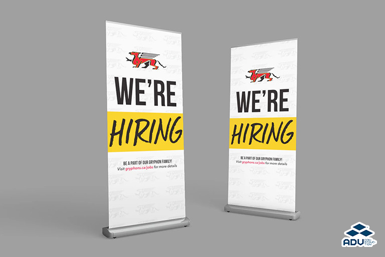 Mẫu standee đơn giản, tinh tế