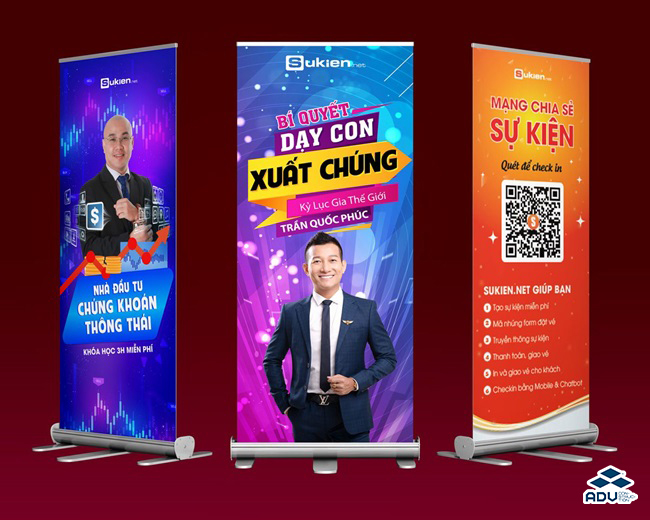 Mẫu standee sự kiện nổi bật, ấn tượng