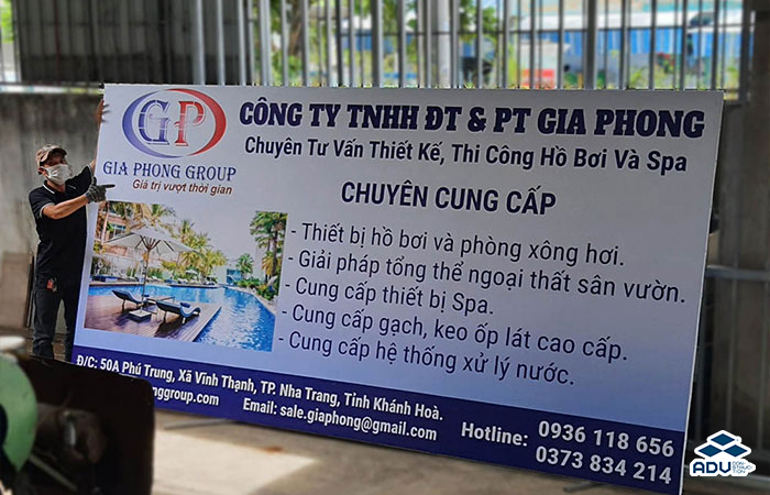 Quy trình lắp đặt, thi công loại bảng hiệu này khá dễ dàng
