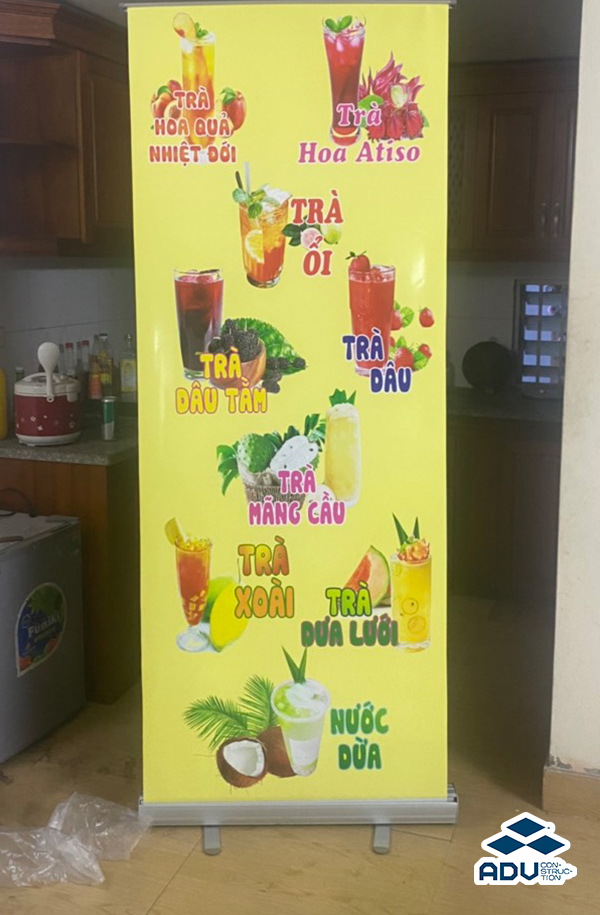 Mẫu standee cà phê thông dụng