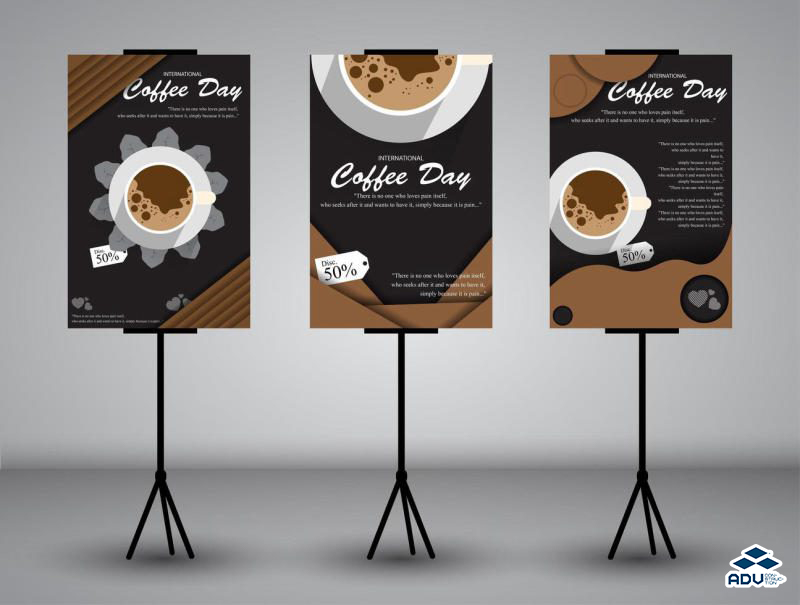 Standee coffee chân sắt chuyên nghiệp