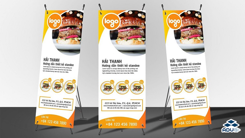 Đơn vị thiết kế standee miễn phí, in ấn giá rẻ