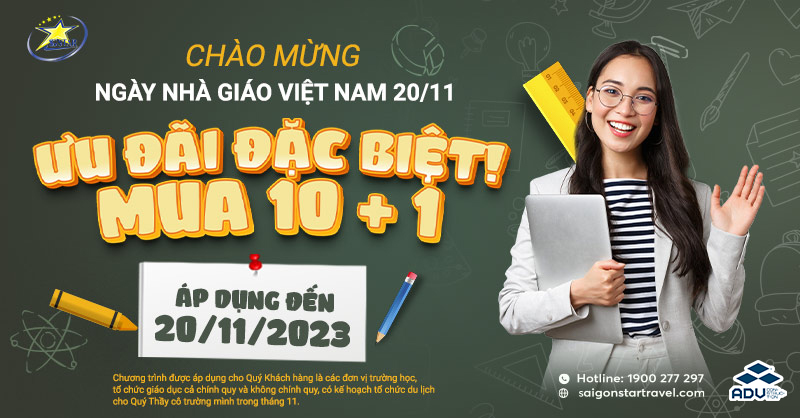 Banner ưu đãi dịp 20/11