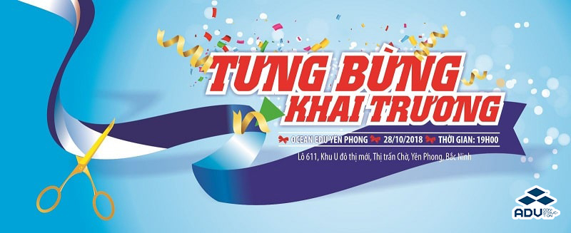 Banner khai trương đẹp gây ấn tượng với người qua đường từ xa