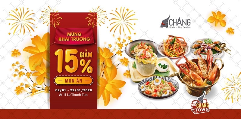 Banner khai trương nhà hàng