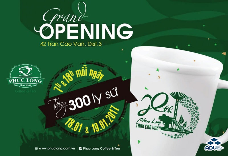 Mẫu banner khai trương ấn tượng
