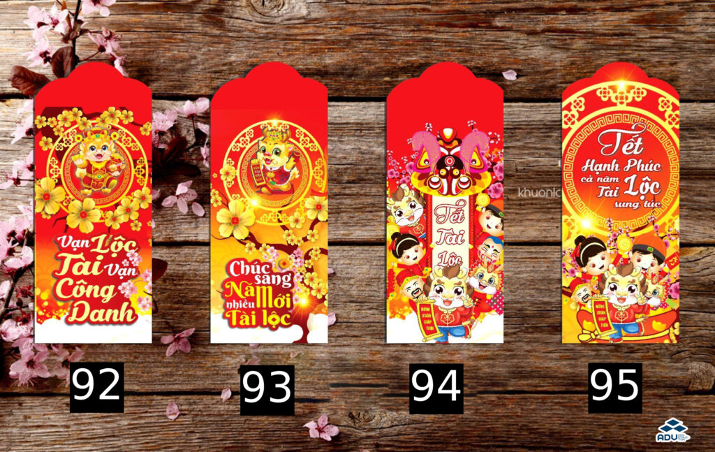 Mẫu in bao lì xì ấn tượng, độc đáo