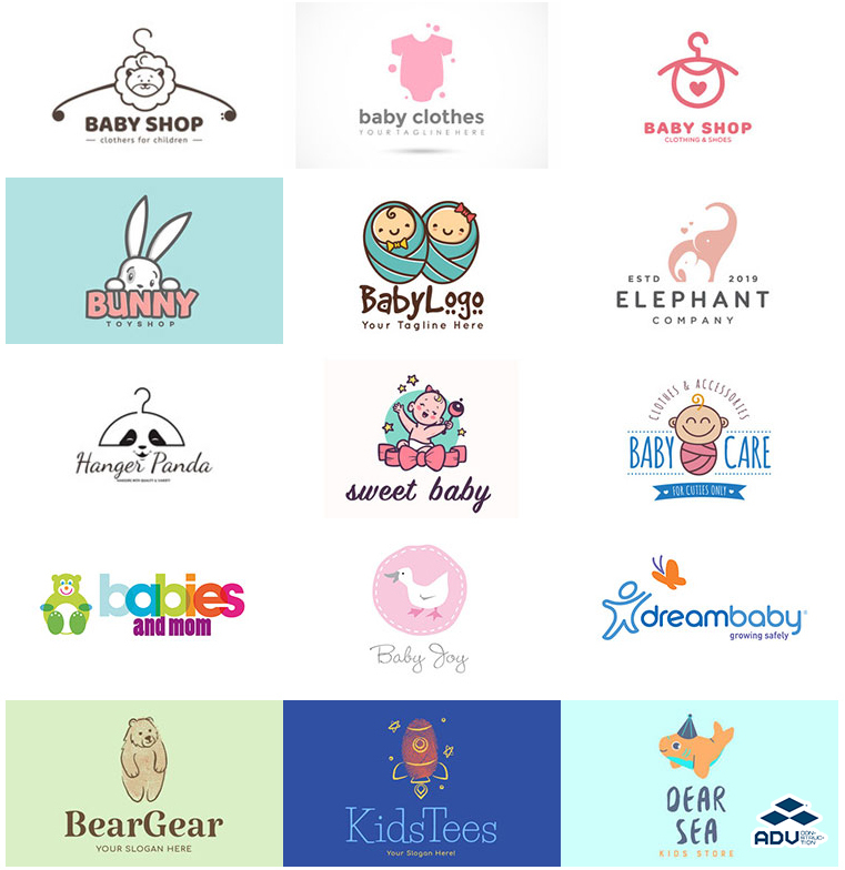 Quy trình thiết kế logo shop thời trang trẻ em