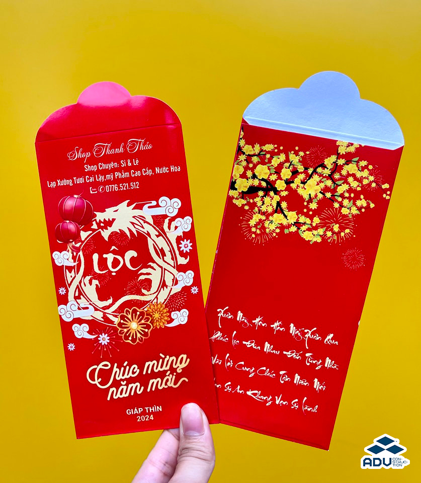 In bao lì xì theo tiêu chuẩn chung sẽ tiết kiệm chi phí tối ưu