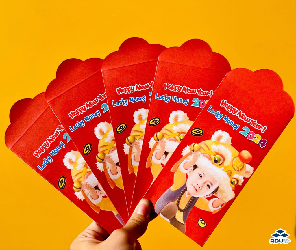 Bao lì xì giấy Couche rất phổ biến