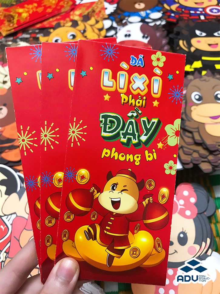 In phong bì lì xì hiện đại