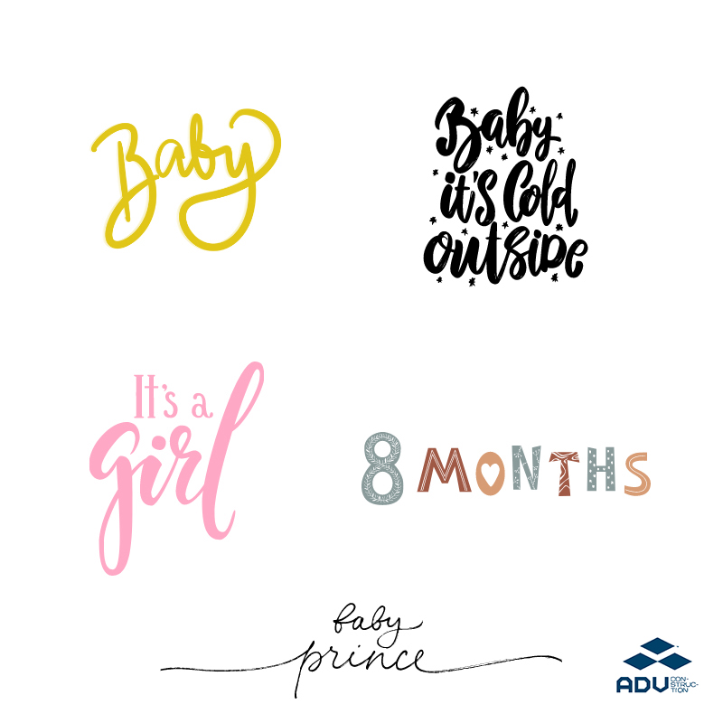Font chữ Logo shop quần áo trẻ em phổ biến