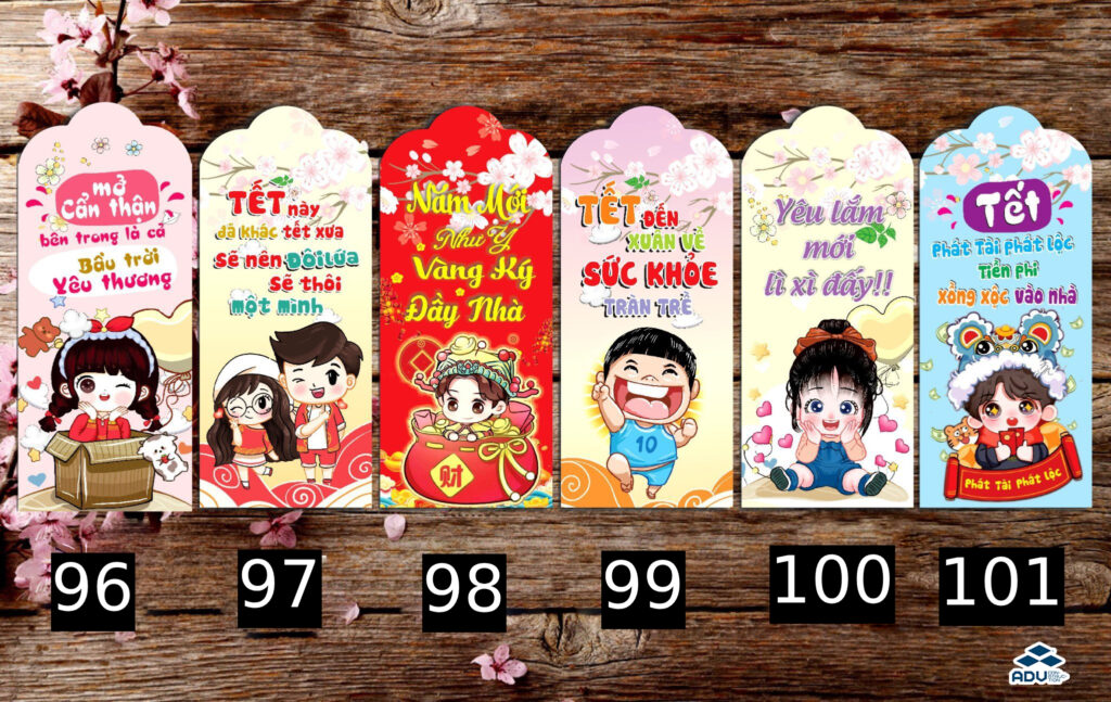 Mẫu bao lì xì đẹp, độc đáo