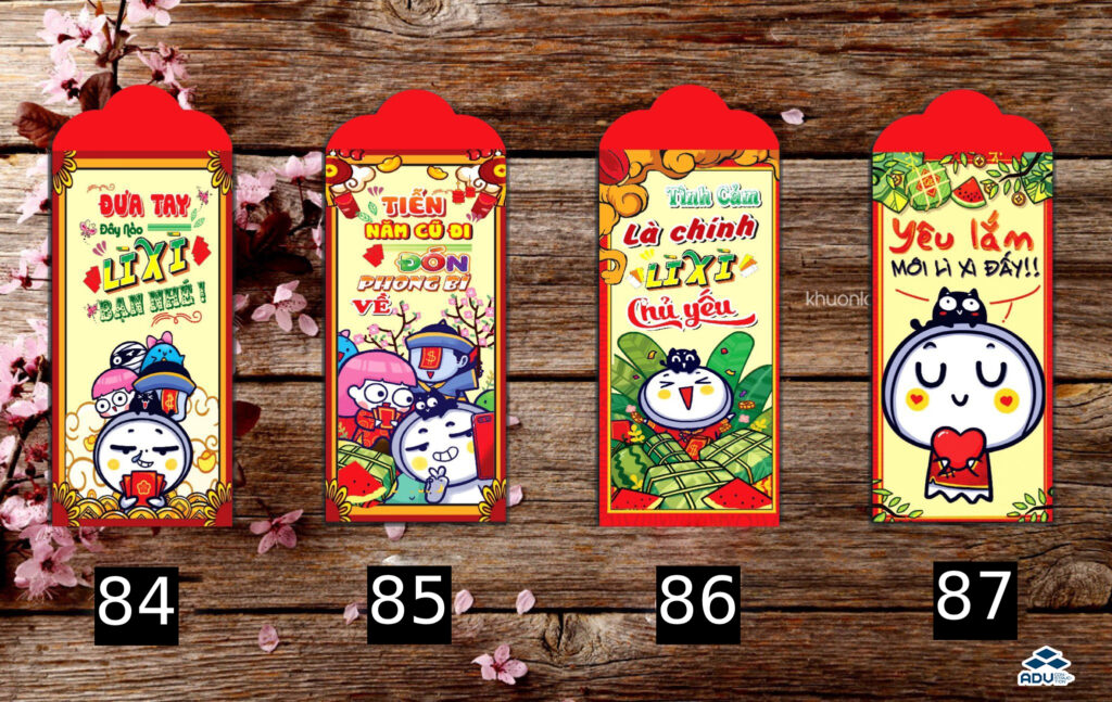 Mẫu bao lì xì đẹp năm mới 