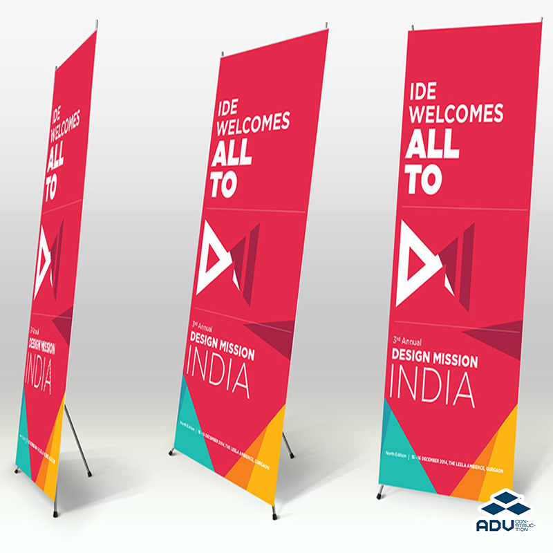 Xưởng in và cung cấp standee chân X cường lực giá rẻ, chất lượng cao