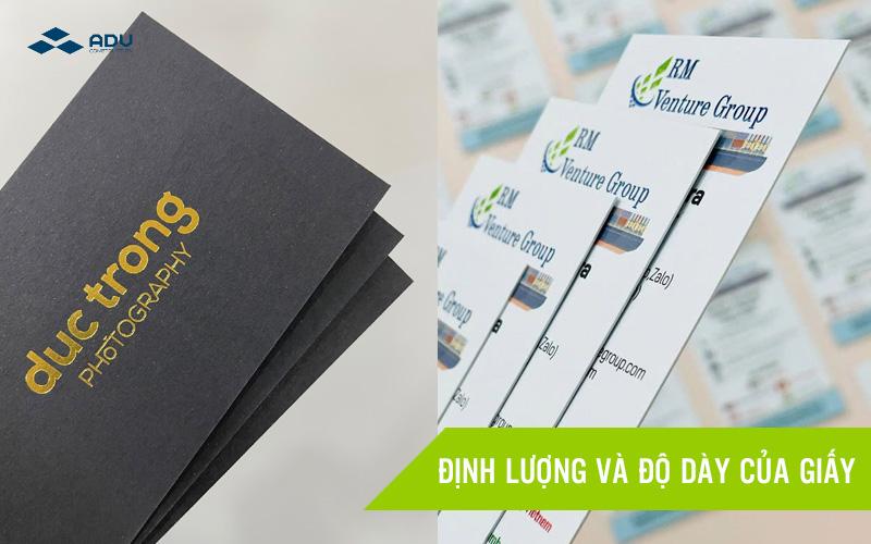 Định lượng và độ dày giấy phản ánh chất lượng giấy Định lượng và độ dày giấy phản ánh chất lượng giấy