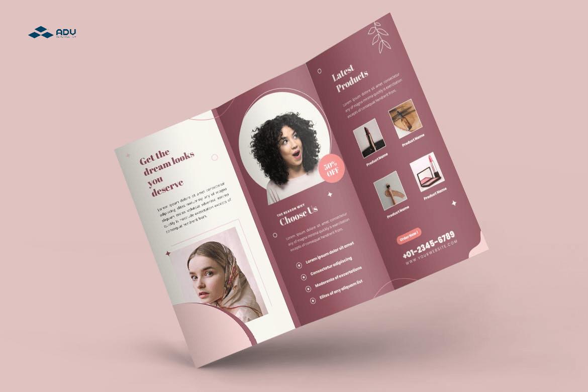Mẫu brochure cho ngành mỹ phẩm