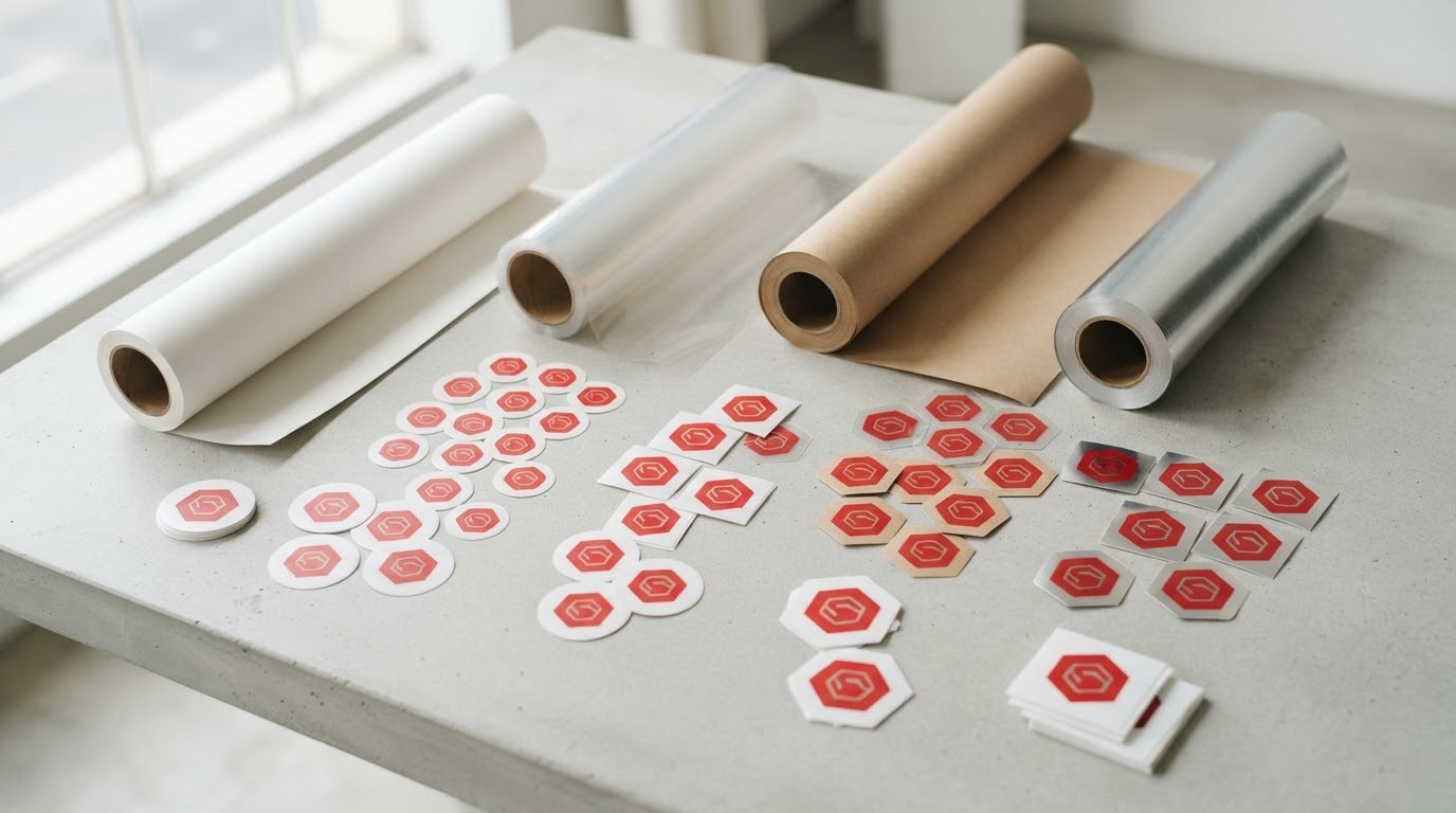 Bộ decal logo công ty nhiều chất liệu và hình dáng