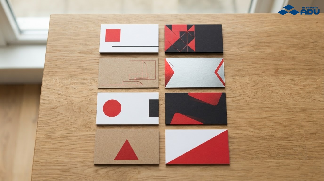 Bộ sưu tập name card hiện đại với nhiều phong cách và hình dáng