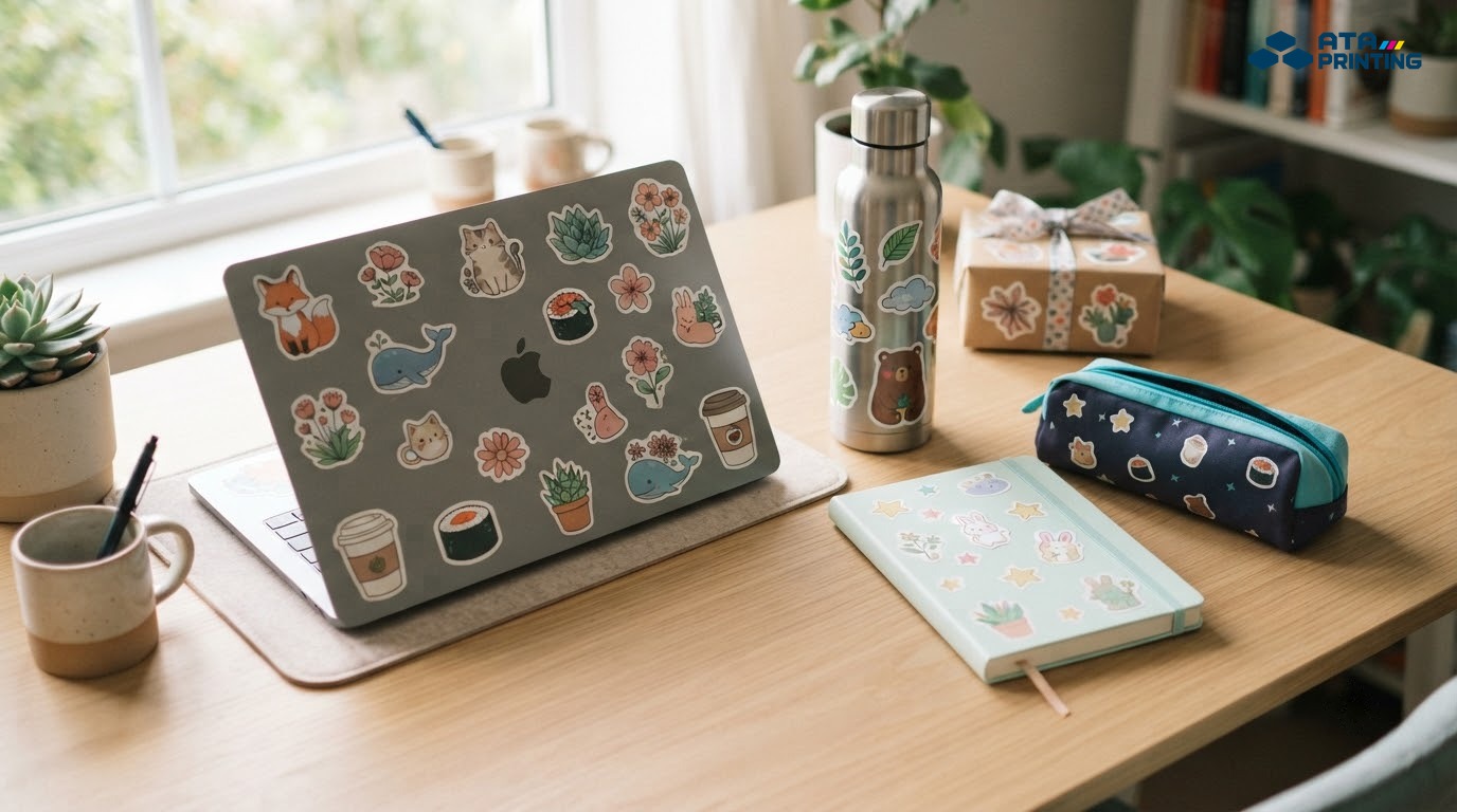 Sticker dễ thương trang trí laptop, bình nước, sổ tay và hộp quà