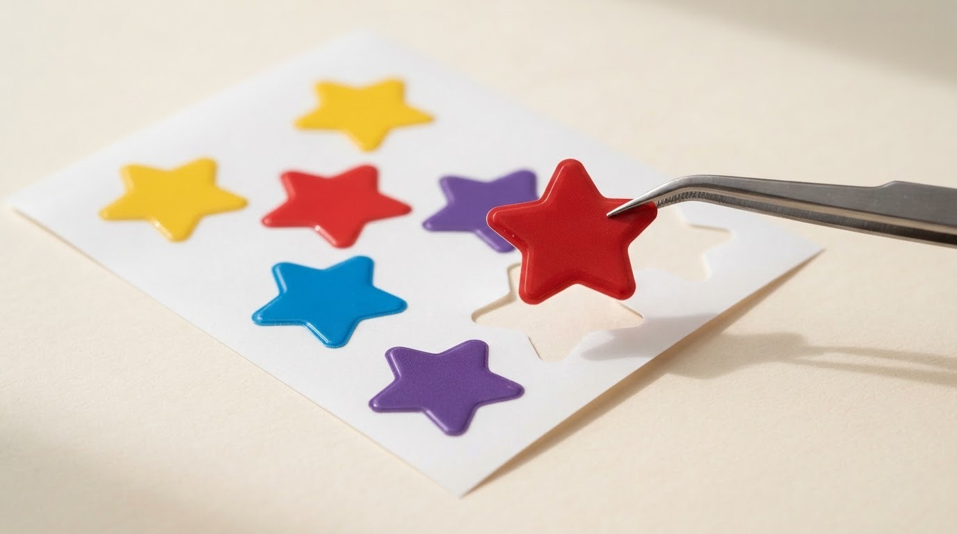 Bộ sticker ngôi sao cute nhiều biểu cảm và hiệu ứng lấp lánh