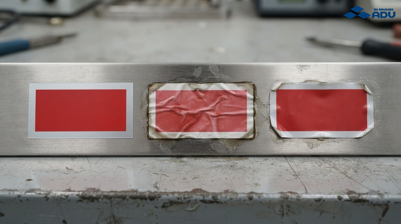 So sánh độ bền của tem bạc, decal giấy và decal nhựa PVC