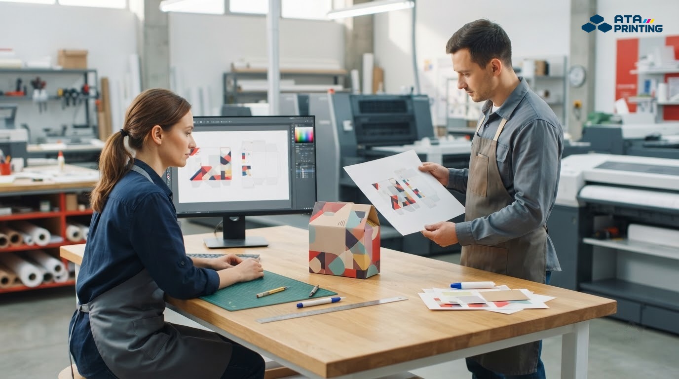 Quy trình thiết kế, in thử và duyệt maket trước khi sản xuất