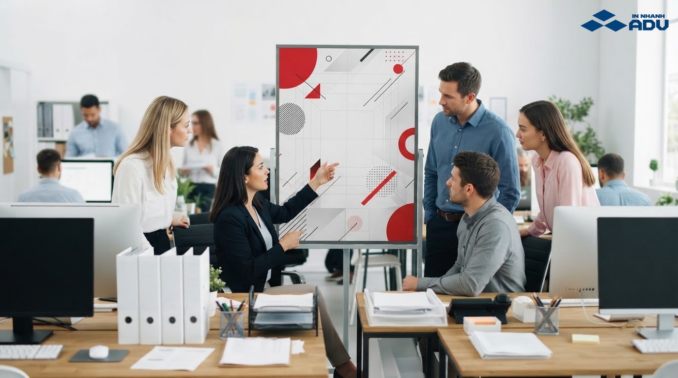 Mẫu poster tuyển dụng nhân sự văn phòng chuyên nghiệp