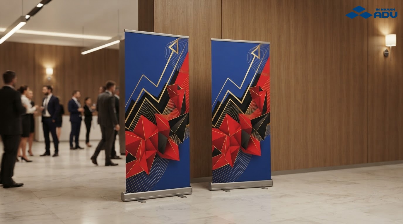Mẫu standee hội nghị kinh tế và xúc tiến đầu tư
