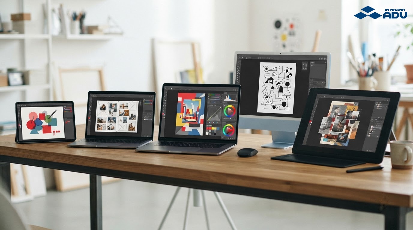 Năm quy trình thiết kế poster trên máy tính và máy tính bảng