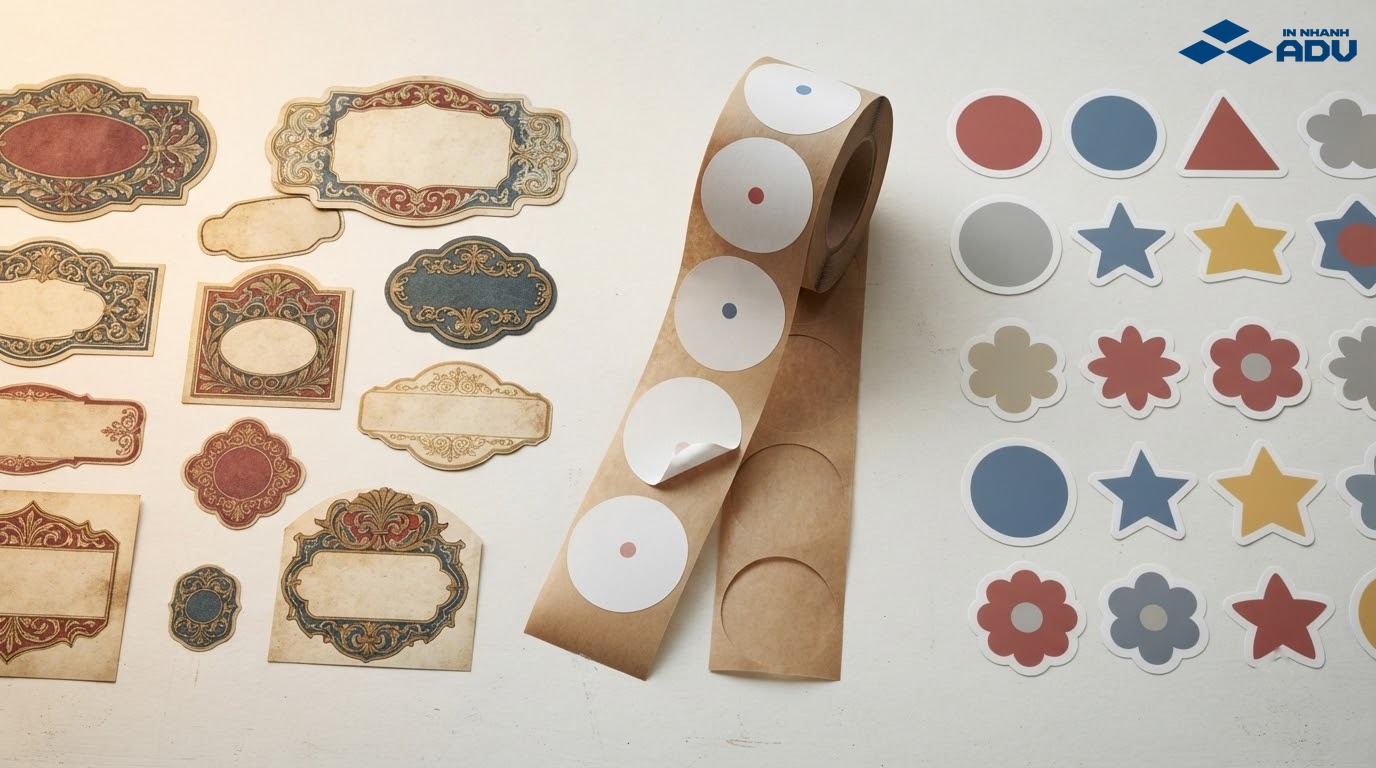 Các dạng nhãn và sticker qua nhiều thời kỳ