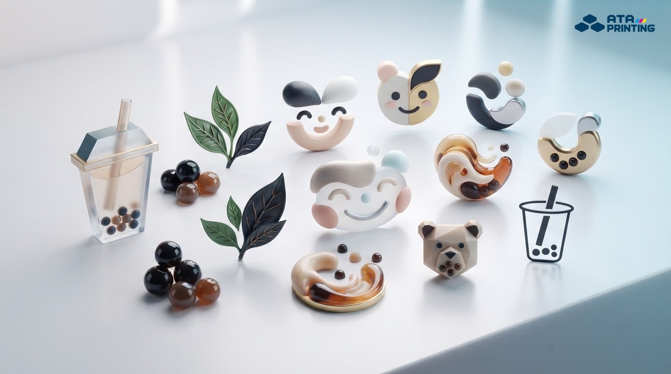 Tổng hợp ý tưởng nhận diện trà sữa đẹp, cute và sáng tạo